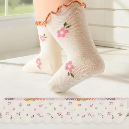 Vista 16 de Calcetines tobilleros antideslizantes para bebé, paquete de 12 para niños y niñas, calcetines de algodón para bebés Animal1