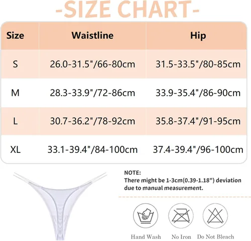Vista 5 de Adigau Paquete de 3 tangas para mujer, color sólido, acanaladas, tanga, sexy, de algodón, tanga, bikini, tallas S-XL