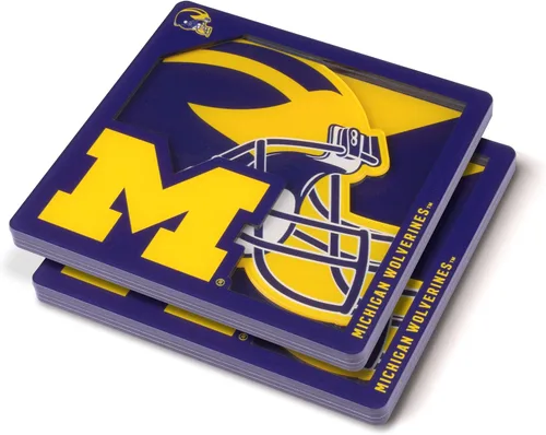 Vista 33 de YouTheFan NCAA Serie Logo 3D NCAA Posavasos