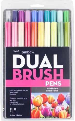 Vista 14 de Tombow Marcadores artísticos de doble pincel (paquete de 10, celebración)