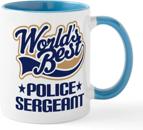 Vista 10 de CafePress Taza de café de cerámica de 11 oz (11.0 fl oz) de Police Mom