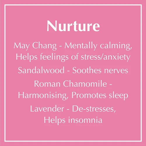 Vista 5 de AromaWorks London Nurture Vela de cera de soja – May Chang, aroma de manzanilla romana y sándalo – Calma, desestresante y sueño – Natural, vegano