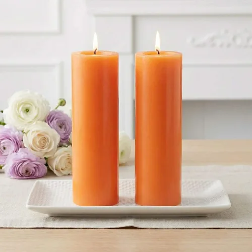 Vista 48 de Richland® Juego de 20 velas de pilar de 2 x 3 pulgadas, color marfil sin perfume