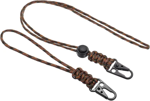 Vista 6 de PATIKIL Cordón de insignia con clip ajustable para collar de muñeca camuflaje anaranjado