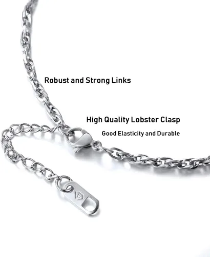 Vista 4 de PROSTEEL Collar de cruz de acero inoxidable Crucifijo Jesús pieza colgante grande religioso cristiano joyería hombres mujeres joyería regalo