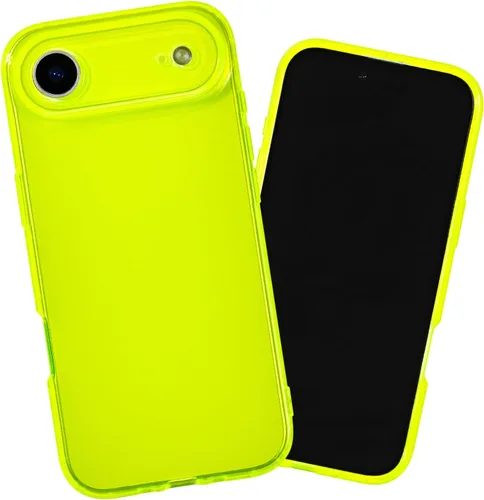 Vista 28 de SteepLab Neon Highlighter - Funda para iPhone 12 Pro Max, funda Grippy Jelly con bolsillos protectores de aire (amarillo neón llamativo)