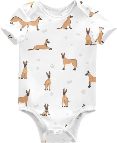 Vista 19 de vvfelixl Bodies para bebé niña negro Pug blanco manga corta algodón ropa de bebé para niñas 0-24 meses Multi1