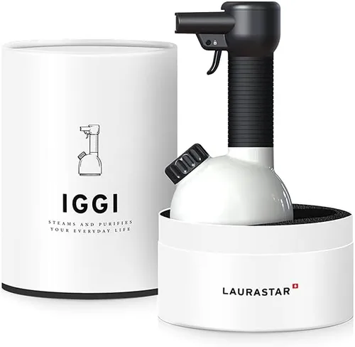 Vista 4 de Laurastar Vaporizador de mano IGGI en blanco puro: desinfecta telas y más
