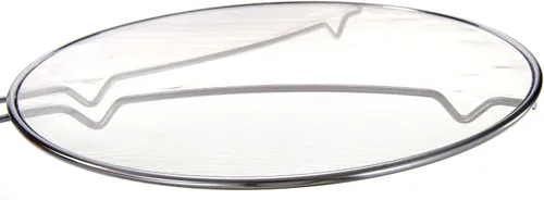 Vista 4 de PowerTRC Pantalla de salpicaduras de 13", malla fina de acero inoxidable resistente, evita salpicaduras de aceite caliente