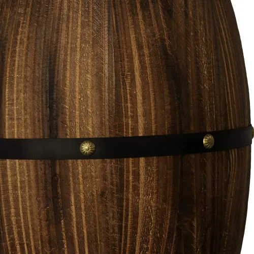 Vista 5 de 1 paquete de lámpara de pared de barril de vino de madera antigua