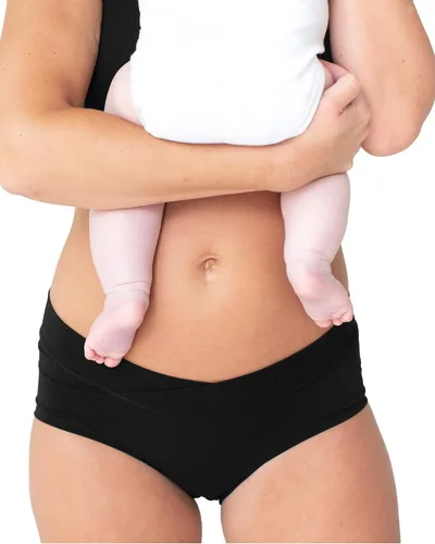 Vista 4 de Kindred Bravely Ropa interior de maternidad hipster para mujer y ropa interior posparto, paquete de 2