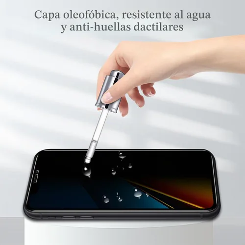 Vista 5 de Pokolan Protector de pantalla de privacidad diseñado para iPhone 11 Pro Max Negro