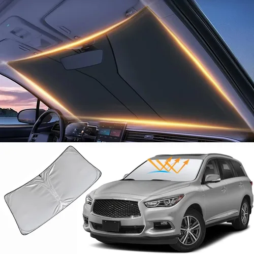 Vista 51 de Parasol para parabrisas delantero, protector de visera, accesorios para automóvil