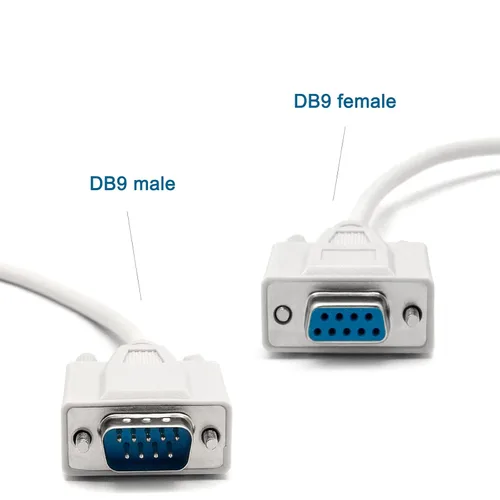 Vista 4 de RS232 Serial Cable 4.9 Ft, 2 PCS DB9 Male to Female Cable 9 Pin RS 232 Extension Straight Through Serial Cable