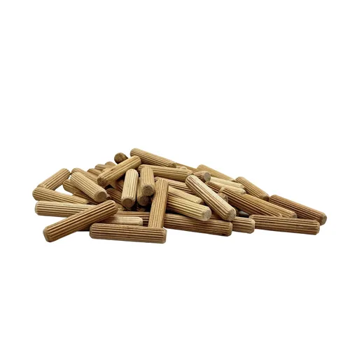 Vista 11 de 1/2" x 2" - Paquete de 100 pasadores de madera - Secados al horno, estriados y biselados (1/2" x 2", 100 unidades)