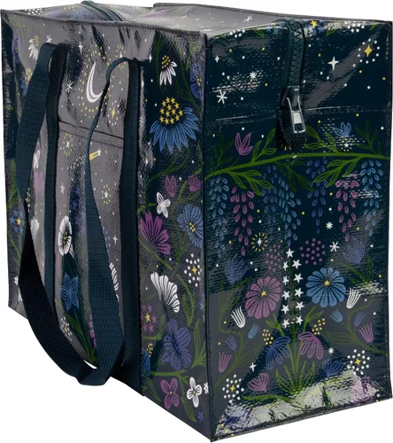 Vista 2 de Blue Q Bolsas de hombro La bolsa de transporte a todas partes con una cremallera fuerte, bolsillo exterior, piso reforzado. 95% Material reciclado