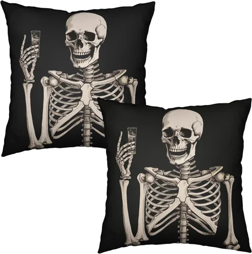 Vista 65 de Juego de 2 fundas de almohada de 16 x 16 pulgadas, diseño patriótico de bandera estadounidense con estrellas para exteriores, estilo casa de campo