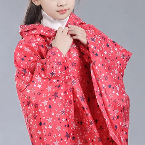 Vista 3 de Chaqueta impermeable ligera con capucha para niños y niñas