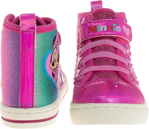 Vista 3 de Tenis de Minnie Mouse para niñas zapatos deportivos de lona casuales de alta calidad para niños bebéniño pequeño talla 6 12