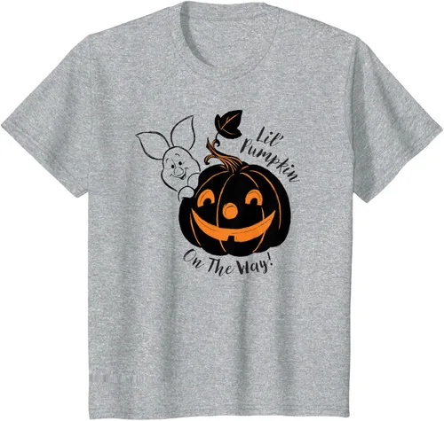 Vista 37 de Disney Camiseta de Halloween Winnie the Pooh Lil' Pumpkin on the Way, Blanco, S