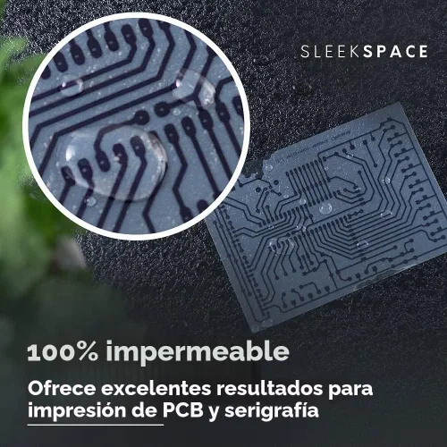 Vista 6 de Película transparente lechosa de Sleek Space para impresoras de inyección de tinta, impresión de pantalla 100% impermeable, anti-rizado