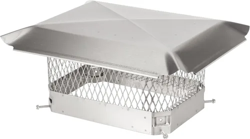 Vista 15 de HY-Guard HG99 Cubierta de Chimenea de Acero Galvanizado de Una Sola Salida con Perno, Tamaño de Malla 3/4", Se Adapta al Exterior de Baldosas
