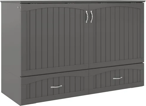 Vista 6 de AFI, Southampton Murphy - Baúl de cama Queen con colchón y cajón de 6 pulgadas, color gris