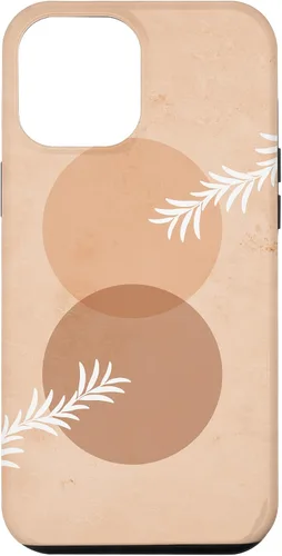 Vista 25 de iPhone 16 Moon Phases Plant Boho Beige Terracotta Bohemian Aesthetic Case