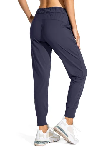 Vista 2 de SANTINY - Pantalones deportivos para mujer, con bolsillos y cordón ajustable, para correr, descansar, entrenar y trotar