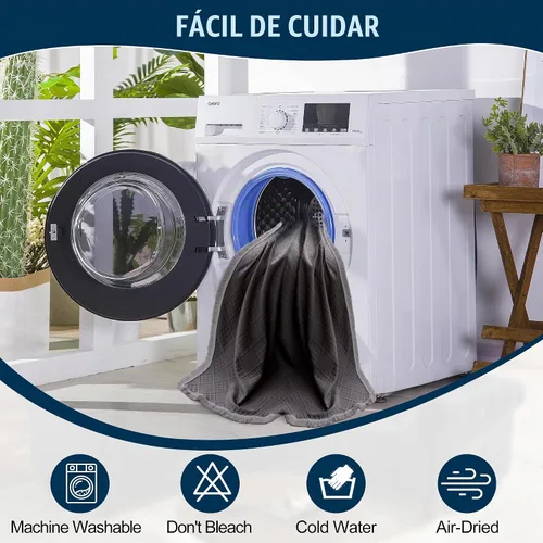 Vista 8 de Fundas impermeables para sofá modular en forma de L, 2 piezas, lavable, en forma de L, protector de muebles acolchado de jacquard para perros Gris