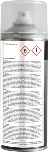 Vista 6 de JENOLITE Directorust - Pintura en aerosol satinada NEGRO 13.52 fl oz Pintura en aerosol semibrillante Superficies de madera, metal