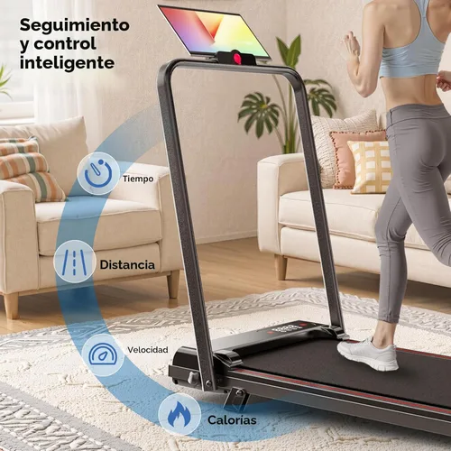 Vista 5 de Pink Walking Pad Portable Treadmill with Incline 8% Small Walking Pad Handle Bar Under Desk for Home Office Mini Treadmill with 2.5HP Ultra Quiet