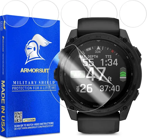 Vista 31 de ArmorSuit Paquete de 6 protectores de pantalla para Garmin Descent G2 / G1 MilitaryShield HD Clear Film - Fabricado en Estados Unidos