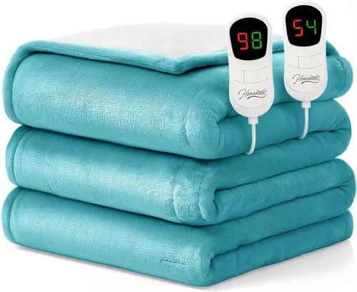 Vista 25 de Homemate Heated Blanket Electric Throw 50"x60" Heating Blanket ETL Cert 02 - Navy Blue