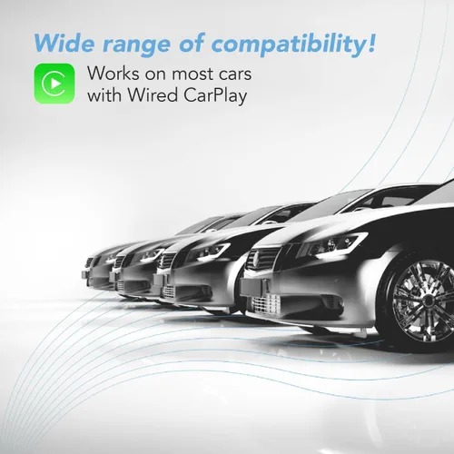 Vista 4 de Adaptador inalámbrico CarPlay - 5Ghz más rápido - AutoSky - Plug and Play - Cables USB-C y USB-A - Requiere CarPlay con cable