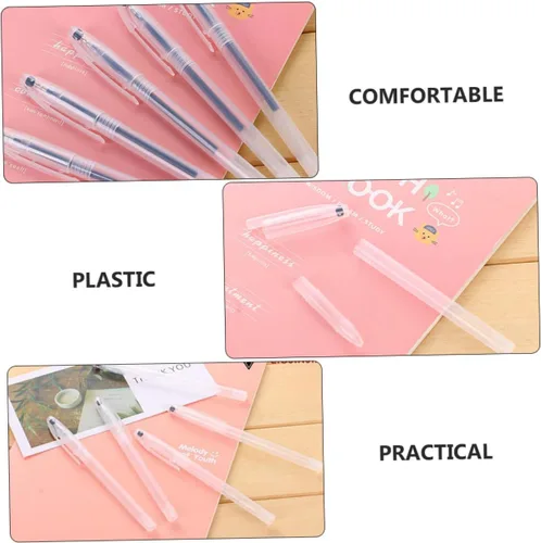 Vista 2 de Paquete de 100 tubos ergonómicos y ligeros compatibles con recambios de tinta de gel para escuela, oficina y papelería de estudiantes