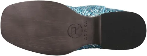 Vista 5 de ROPER Botas casuales con punta cuadrada para niñas pequeñas Glitter Galore - Azul