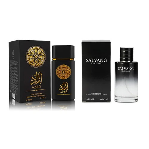 Vista 17 de Set de Perfume para Hombre AZAR, 2 x 100ml Eau de Parfum Fragancia Especiada y Amadeirada con Tabaco, Café y Vainilla Aroma Audaz y Sofisticado