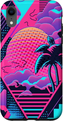 Vista 25 de iPhone 16 Retro Vaporwave Vibes - Funda para amantes de la nostalgia de la música de los años 90