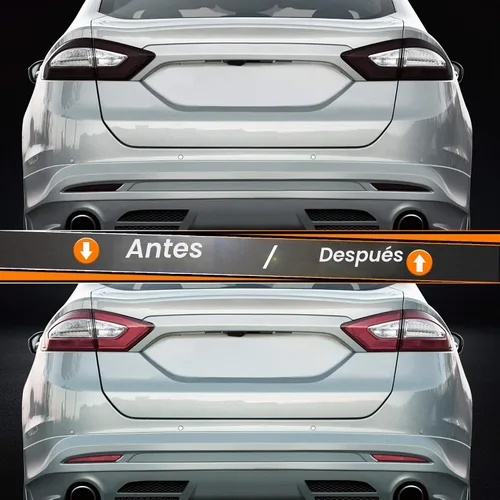 Vista 4 de NDRUSH Película de vinilo para luz trasera opaca precortada, cubierta de luz trasera, reflector, compatible con Ford Fusion 2013, 2014, 2015, 2016