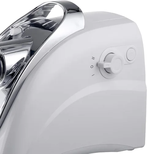 Vista 7 de Brentwood MG-400W - Picadora de carne eléctrica, relleno de salchichas, color blanco