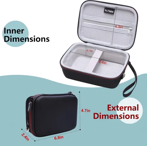 Vista 2 de LTGEM - Funda para cámara de impresión compatible con Phomemo Mini impresora adhesiva M02/KODAK Smile+ 2 en 1 cámara digital de impresión