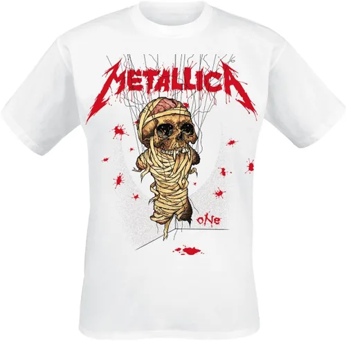 Vista 7 de Metallica Men's One Landmine T-Shirt White