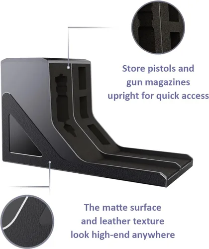Vista 4 de SUMING Cartuchera Universal para Pistola, Soporte para Pistola para Arma de Fuego, Porta Pistola Protectora para Arma de Seguridad, Compatible