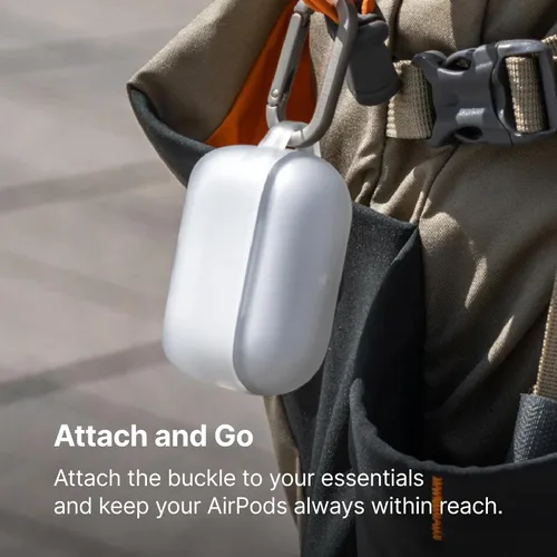 Vista 3 de RHINOSHIELD Funda de auriculares para AirPods 4 - Gris ceniza