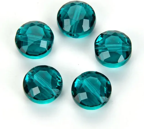 Vista 16 de Adabele - 25 cuentas de cristal sueltas con facetas austriacas de 0.315 pulgadas (0.315 in) compatibles con Swarovski Preciosa 5052 SSMR811