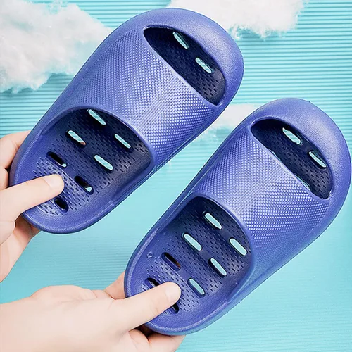 Vista 2 de techcity Sandalias deslizantes suaves y acolchadas con suela gruesa antideslizante, secado rápido, para baño, ducha, piscina, playa, para niños