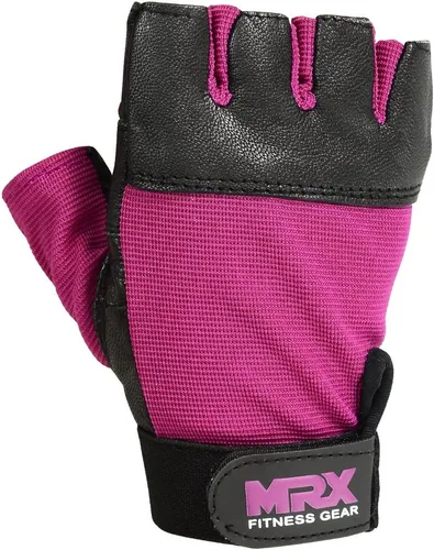 Vista 3 de MRX - Guantes de cuero para levantamiento de pesas para mujer