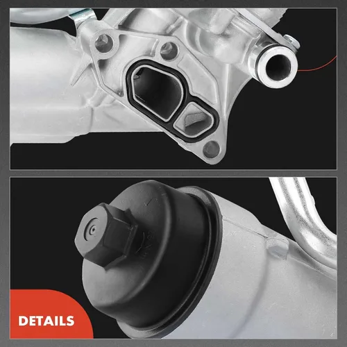 Vista 8 de A-Premium Enfriador de Aceite del Motor y Conjunto Adaptador de Carcasa del Filtro de Aceite con Juntas Compatible con Vehículos Buick, Chevy -1.4L