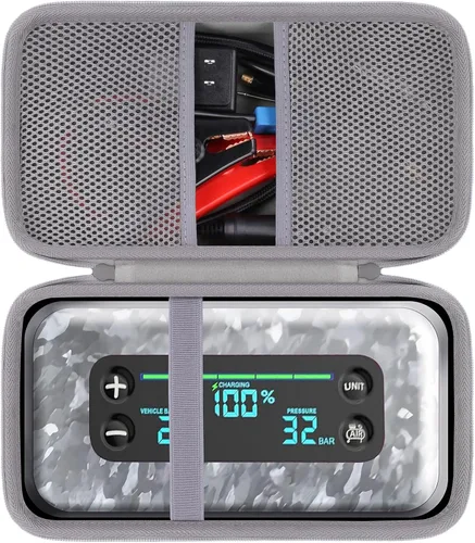 Vista 18 de khanka Estuche de almacenamiento para HALO Bolt Ultimate 2.0/HALO Bolt Air +1750 Arrancador de batería portátil para automóvil, solo estuche (negro)